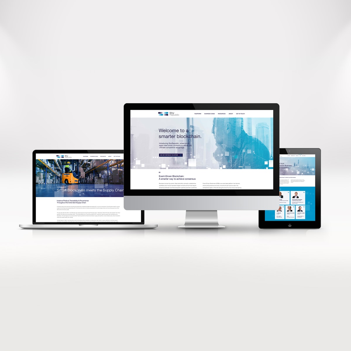 Startup branding - Sky Republic - Responsive website design